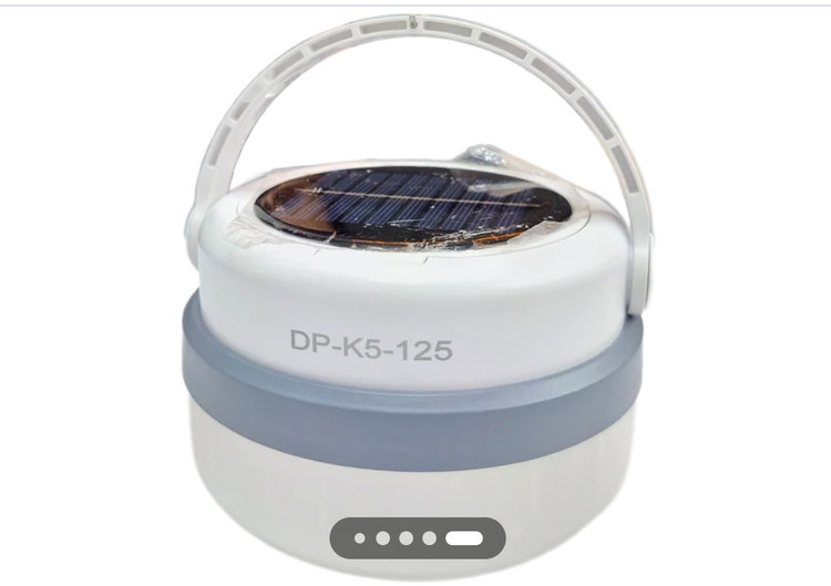 چراغ خورشیدی اضطراری شارژی و خورشیدی مدل DP-5k-125